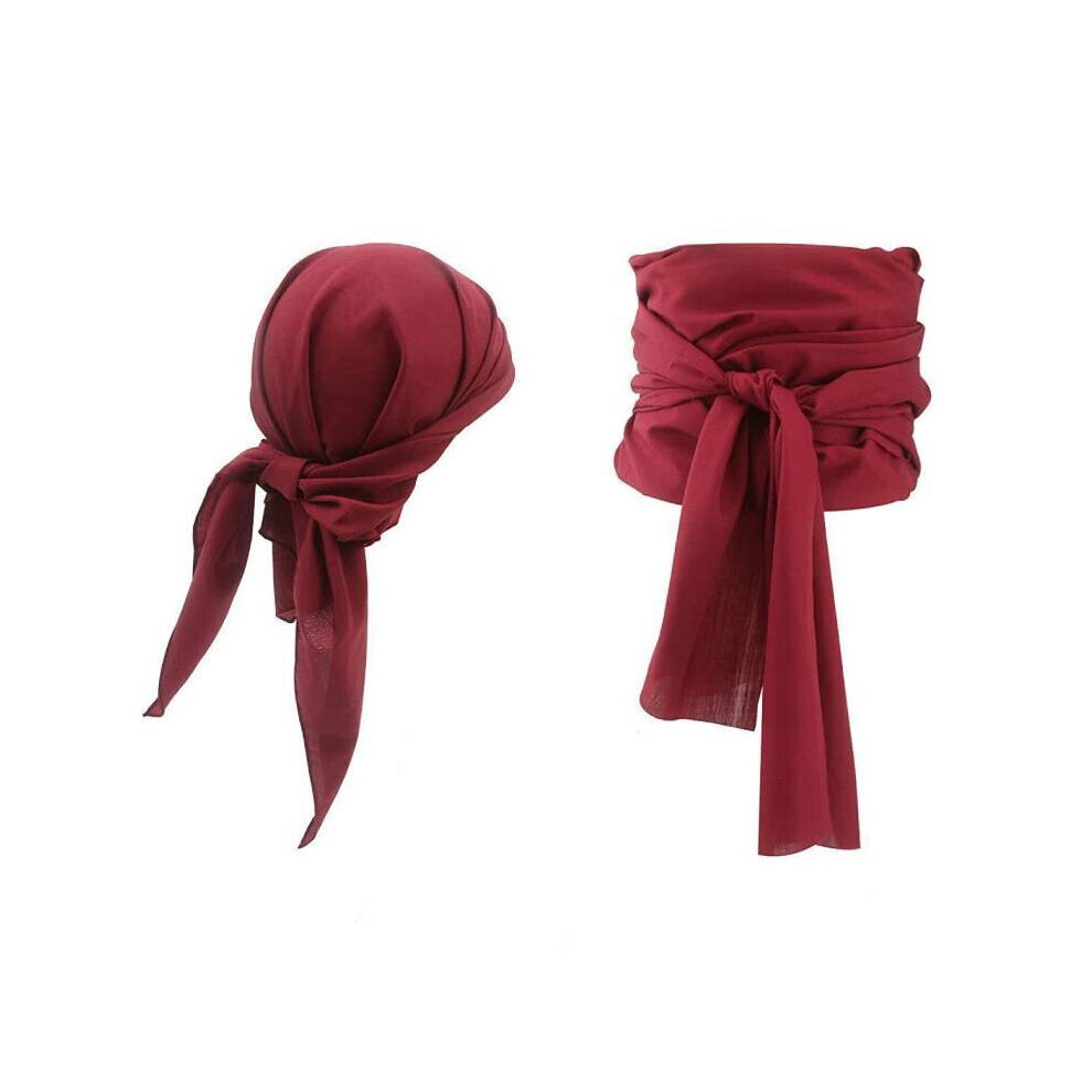 (Rouge) Bandeau et ceinture de pirate Accessoires de costume Halloween Renaissance médiévale
