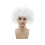 (StyleE) Μοναδική λευκή περούκα Einstein με εκρηκτικές μπούκ 1