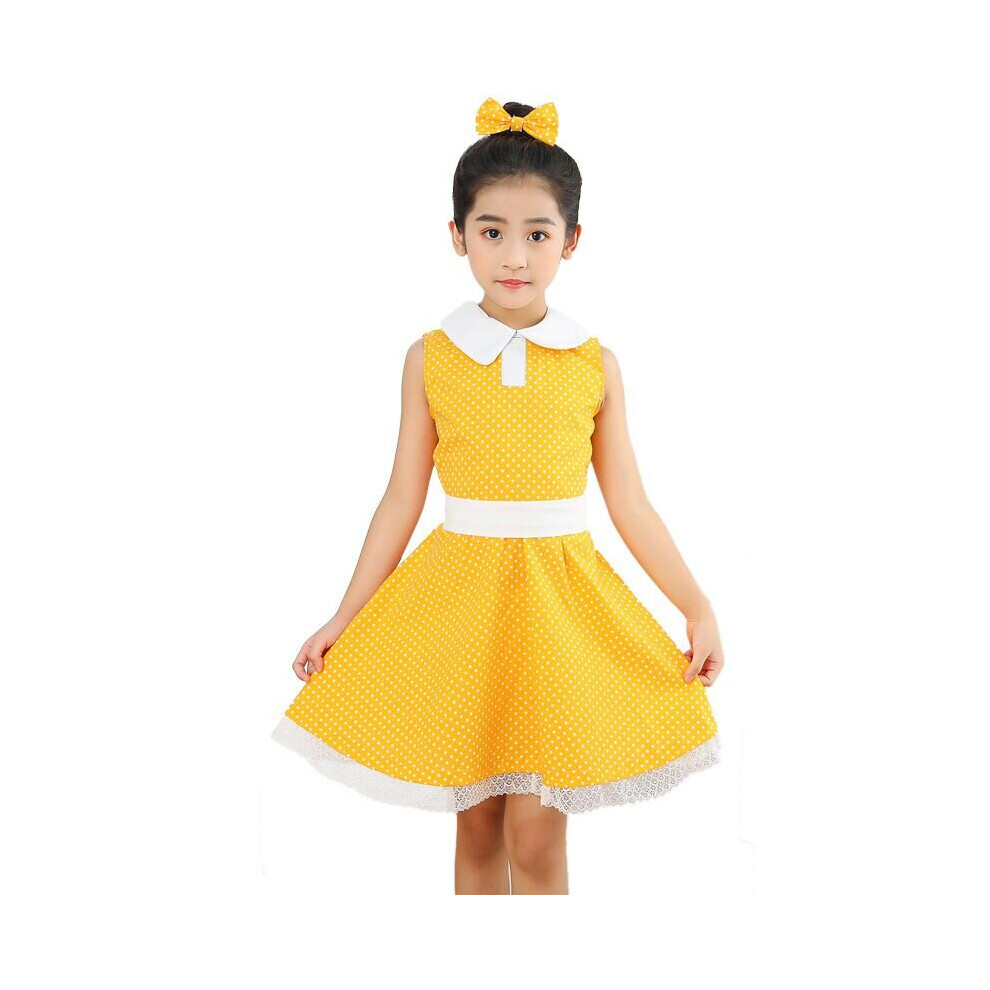 (Gabbycosplay, 120) enfant Gabby Toy Story fille Cosplay robe de princesse jaune fête Halloween