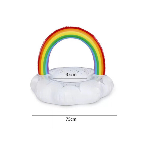 (75 εκ.) Φουσκωτός κύκλος κολύμβησης Rainbow Cloud για ενήλ