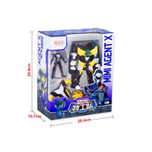 (Viola) Force Mini Action Figure Bambola Giocattolo per Bambini Personaggi dei Cartoni Animati Modello Scatola