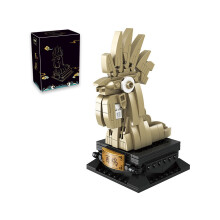(StyleJ) Toy Diy Interactive Heng San He 32002 Κινέζικο Zodiac Animal Head Blocks Building Copper