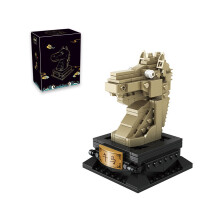 (StyleG) Toy Diy Interactive Heng San He 32002 Κινέζικο Zodiac Animal Head Blocks Building Copper