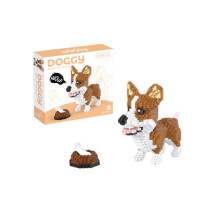 (Corgi) Schnauzer Corgi Dachshund Husky Jack Russell Terrier Dog Blocks Building δώρο
