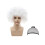 (StyleD) Μοναδική λευκή περούκα Einstein με εκρηκτικές μπούκ 1