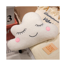 Cuscino da tiro (nuvola bianca) Peluche Ciambella Nuvola Luna Stella a cinque punte Cuscino per divano