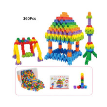 (360Pcs) Building Hexagonal Blocks Παιδικά παιχνίδια Πρακτικό εκπαιδευτι