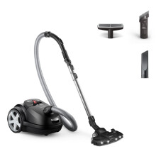 Aspirapolvere con Sacco - Philips - Serie 8000 - Motore 900 W - Spazzola TriActive+ LED - Filtro HEPA