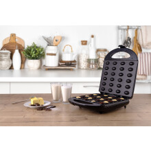 Waffeleisen Waffeleisen mit Nüssen, 24 Teighälften auf einmal, Antihaftplatten Mesko MS3041 1600W Schwarz