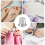 Sewing Thimble Finger Protector, 20 Pcs Metal Shield Ring for Hand Sewing, Craft Accessories DIY Tools 7