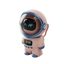 Smart Astronaut Bluetooth Speaker Draagbare Stereo Ai Interactieve Audio met Wekker Ondersteuning TF/FM Tafel Roze