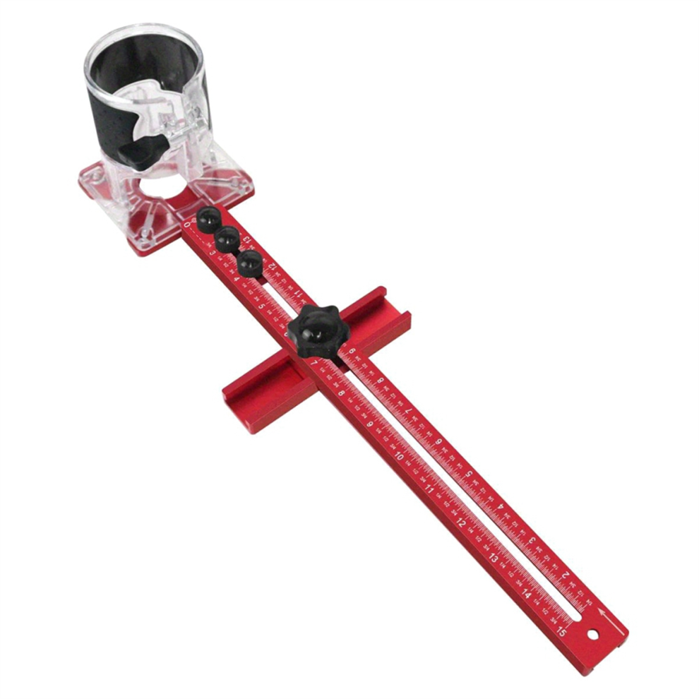 4In1 Router Milling Groove Bracket-Cabinet Hardware Jig Aluminum Circle Cutting Punch-Router Bracketb 4852257128909