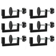 6Pcs G-Clips, Grampos ajustáveis para móveis de pátio - Grampos de vime para sofás ao ar livre - Grampos de vime para cadeiras de vime