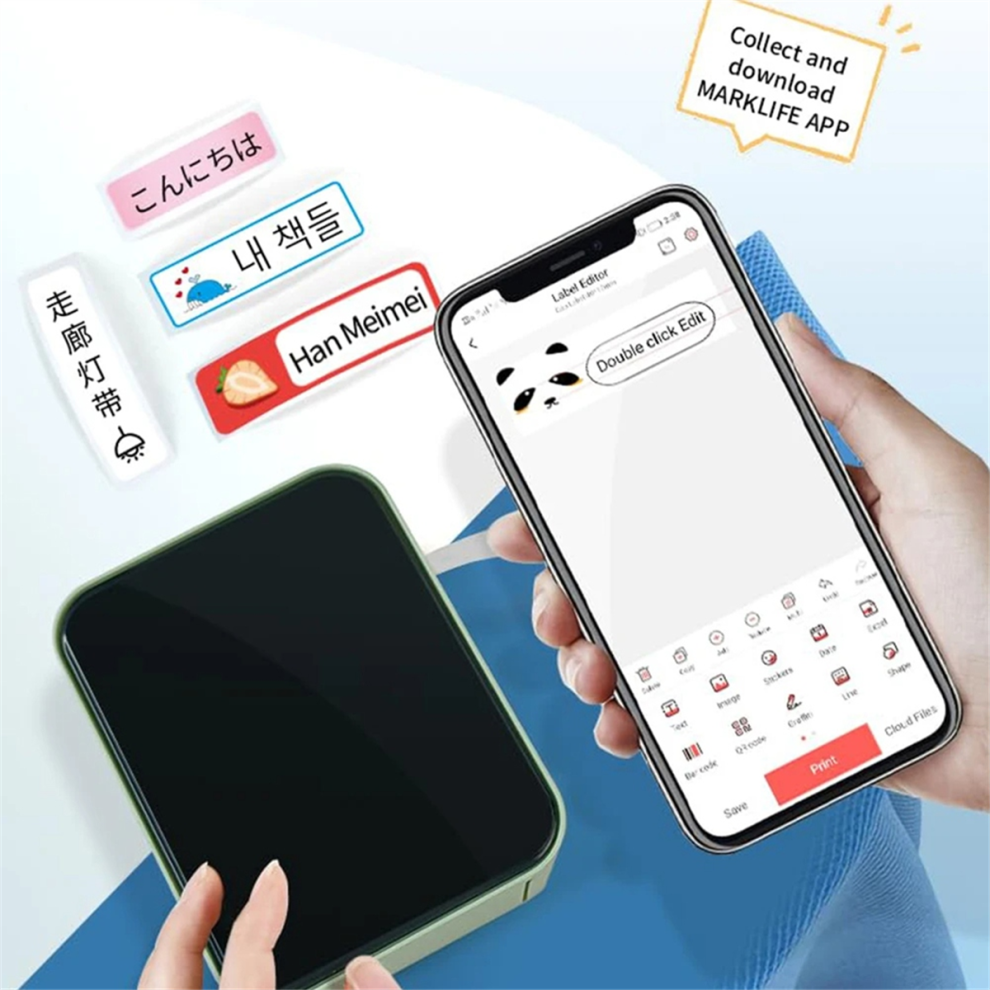 Imprimante portable mini-autocollants BT P15, autocollants UV thermiques sans encre, auto-adhésifs, comme les imprimantes D11, D110 et D101, A