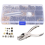 Εργαλεία εγκατάστασης 120 Snap Fastener Kit Δερμάτινο 6 έγχρωμα μεταλλικά καρφιά 7