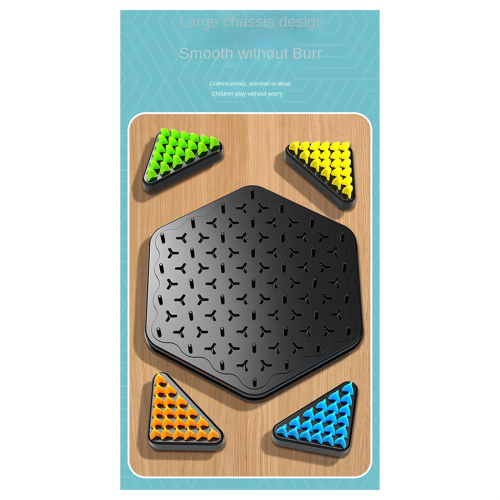 Geometric Chain Chess Puzzle Triangle Tabletop Game Family Interactive Exercise Thinking Children Logic 2
