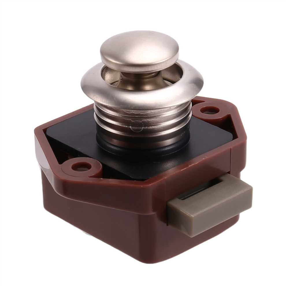 Bouton poussoir Loquet Serrure Boutons de verrouillage de porte Tiroir de ménage Placard Meubles