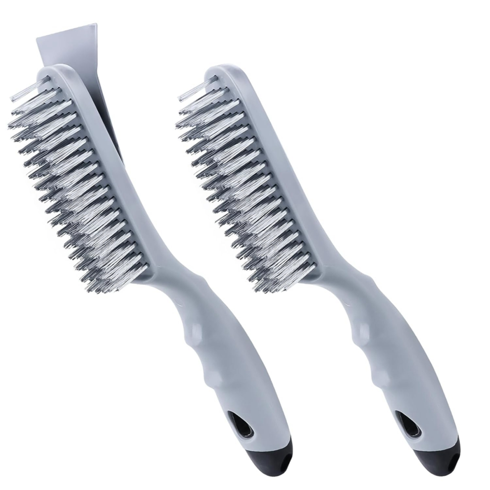 Stainless Steel Wire Brush Set 2Pcs, With Strong Handle & Metal ,For Cleaning Welding Slag Rust,Dust 4852257139219