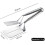 Double-Sided Stainless Steel Spatula & Clamps - BBQ Flipping Tool (Single Unit) 3