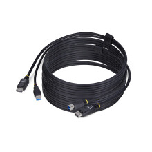 KVM-kaapeli - STARTECH.COM - 3m - DisplayPort 4K 60Hz - USB 5Gbps - Musta