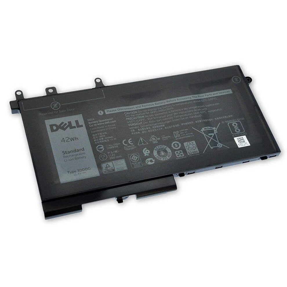 Dell Lithium Ion Battery 42Wh Capacity 3 Cells Designed For Select Laptops Provides Reliable Power And Performance.