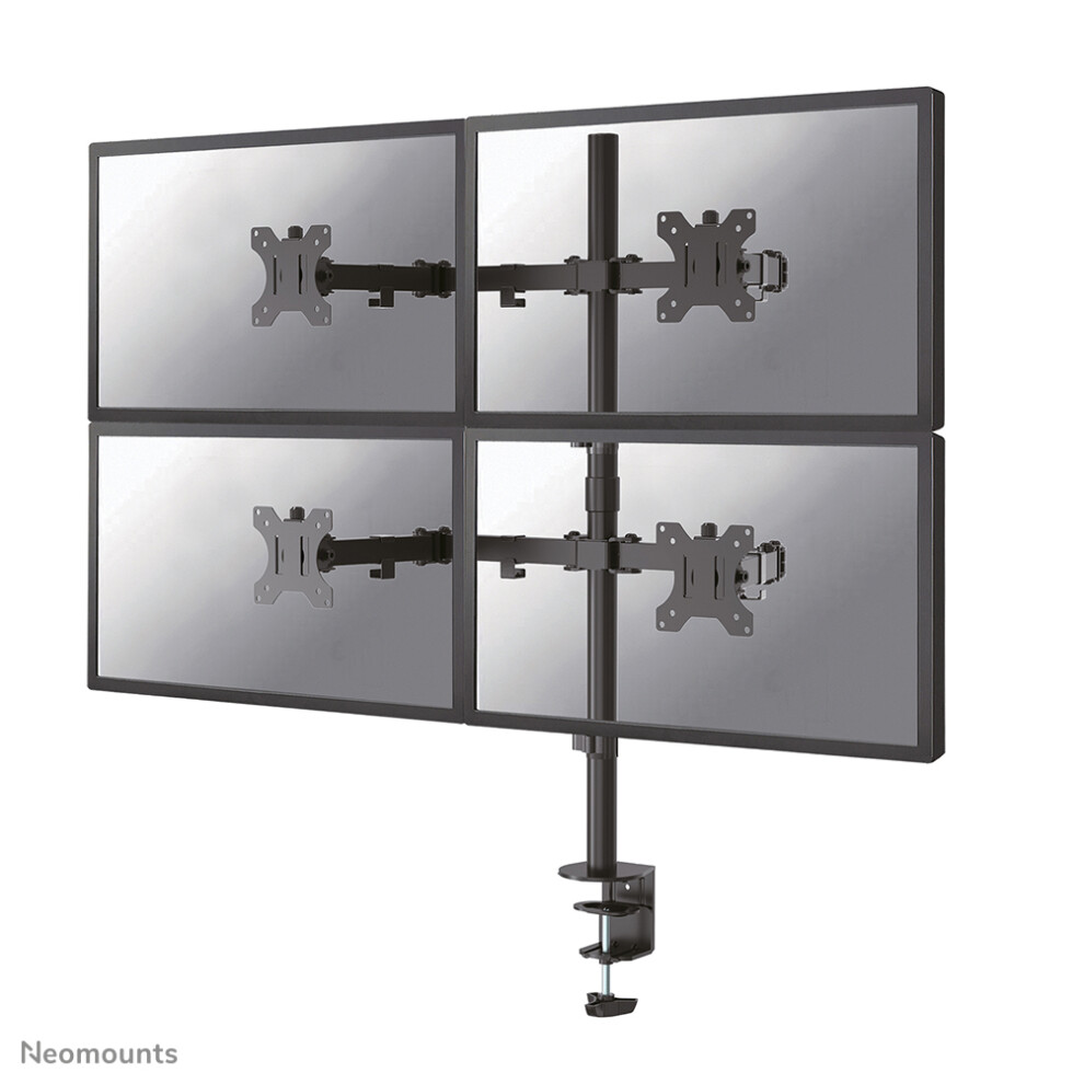 Neomounts Fpma-D550d4black Bewegliche Tischhalterung Fã¼R 4 Bildschirme 13"-32" - Schwarz 8717371449087