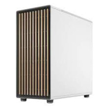 PC-behuizing - FRACTAL DESIGN - North XL Chalk White TG Clear - FD-C-NOR1X-04 - E-ATX - Elegante hout- en metaaldesign