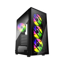 Case Medio Torre ATX - FSP - CMT192 RGB - Pannelli Vetrati - Nero - Design Premium