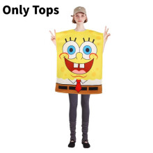 (SpongeBob Adult) Squarepants Patrick Spongebob Star Cosplay Adult Kids Costume Halloween Party