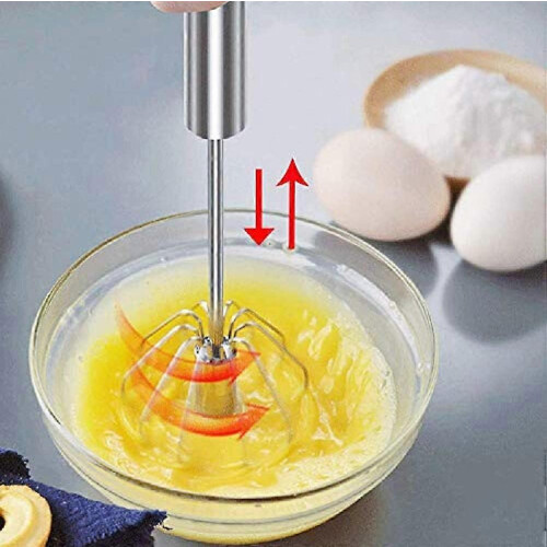 14-Inch Manual Push Whisk, Multi-Use Blending & Frothing Tool 2