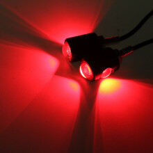 (Röd) Universal Motorcykel LED Eagle Eye Form Mini registreringsskylt Ljus Blinkers Blinkers svans