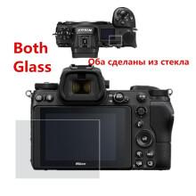 (Z9 Z8)Självhäftande både LCD-skärmskydd i glas + Info Shoulder Top Screen Cover för Nikon Z7II