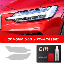 (S60 2019-) Do Volvo HD Folia ochronna na reflektory samochodowe, przyciemniana, naklejka TPU, dekoracja
