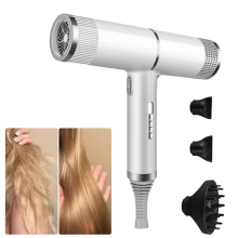 Faster Drying Ionic Hair Dryer 1200W - Lightweight, 80M Ions, Cold Shot, 3 Heat/Speed Settings, Safe Temperature Control