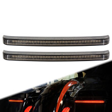 (Czarne światło) Motocyklowe światło kierunkowskazu LED z płynnym hamulcem i oświetleniem do Harley