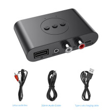 (Z RCA) Odbiornik audio Bluetooth 5.0 Bezprzewodowy odbiornik z funkcją NFC Inteligentne odtwarzanie