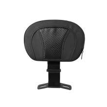 (A) Motorcykel svart PU-läder Front Driver Rider Ryggstödsdyna för Harley Touring CVO Electra Street