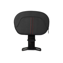 (B) Motorcykel svart PU-läder Front Driver Rider Ryggstödsdyna för Harley Touring CVO Electra Street