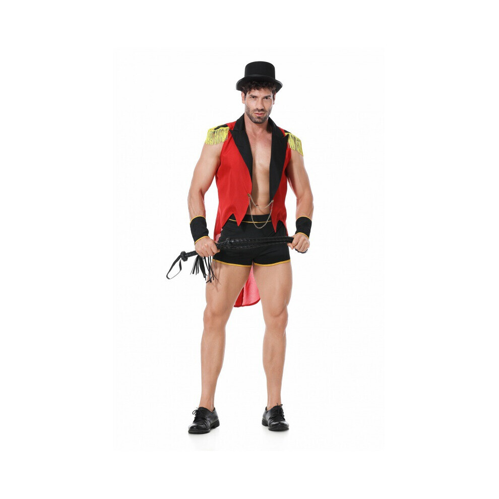(H, M) Ensemble de costumes sur le thème des pompiers pour hommes séduisants fabriqués à partir de tissu