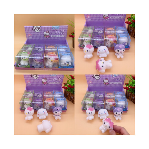 Sanrio 12ps Cartoon Stress Relief Squeeze Διακόσμηση παιχνιδιών Ενήλικ 1