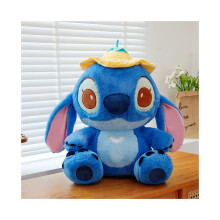 (Bleu, 55CM/21,65 pouces) Lilo et Stitch peluche canapé coussin décoration de la maison cadeau d'anniversaire