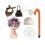 (BlackWhite Curl Set Curling) Εκπληκτικές περούκες κοντές για ηλικιωμέ 1