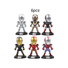 Set di 6 action figure da collezione Mark15 Q Version, regalo per la casa