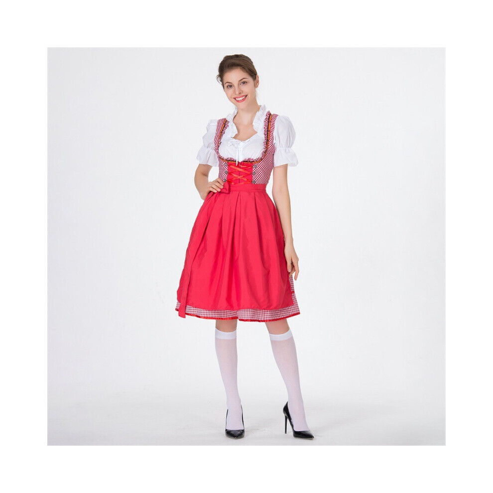 (XXL) Robe de costume unique bavaroise Robe de femme de chambre brodée exquise pour les festivals de