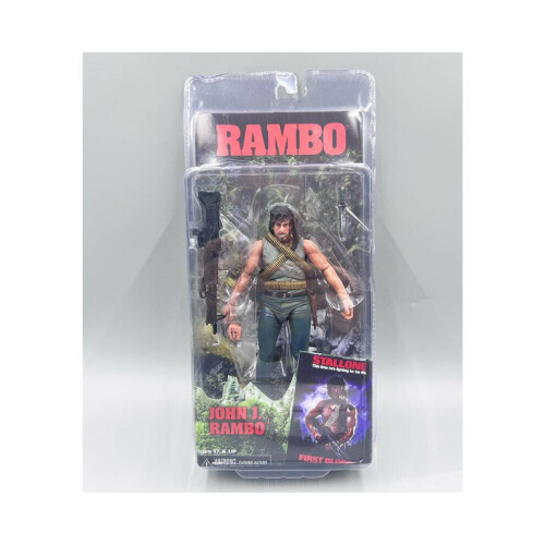 (Πράσινο) Neca Rambo First Blood John J Rambo Stallone Pvc Action Εικόνα 7