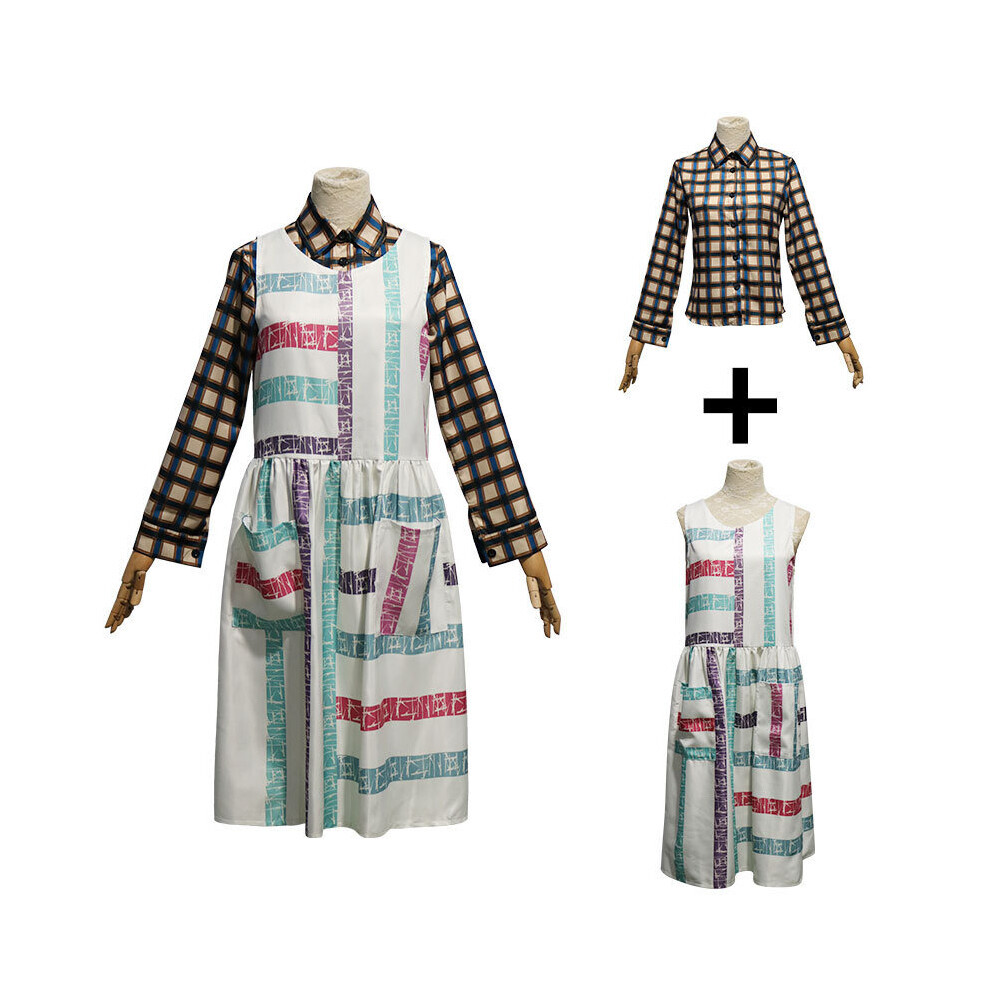 (Costume, 2XL) Things Stranger Costume Cosplay Robe Chemise Ensemble Adulte Halloween Chemise À Carreaux