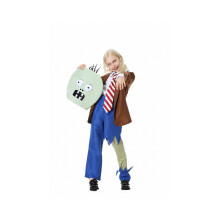 (Kids Unisex, L) Plants Vs Unique Zombies Character Costume For Halloween Featuring Cozy Cotton Fabric