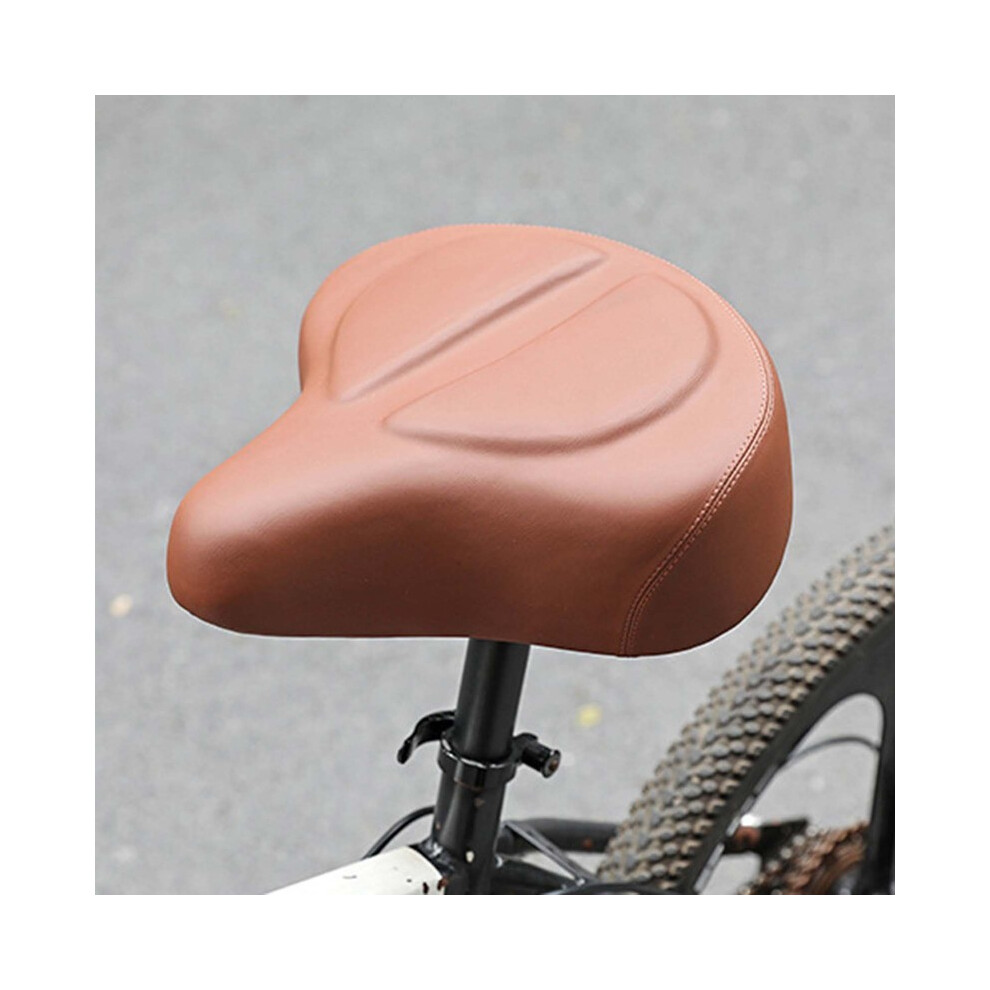 (Jaune) Coussin de selle de vélo confortable, amortisseur, étui de rangement, selle de vélo pour montagne