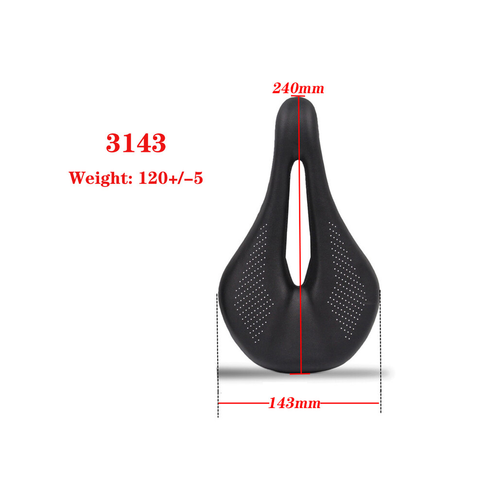 (3143)Selle de vélo VTT en fibre de carbone ultra-légère et haute performance ouverte 96 g
