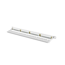 Lanberg PPU6-0024-S -kytkentäpaneeli, 24-porttinen, 0.5U, cat.6, harmaa